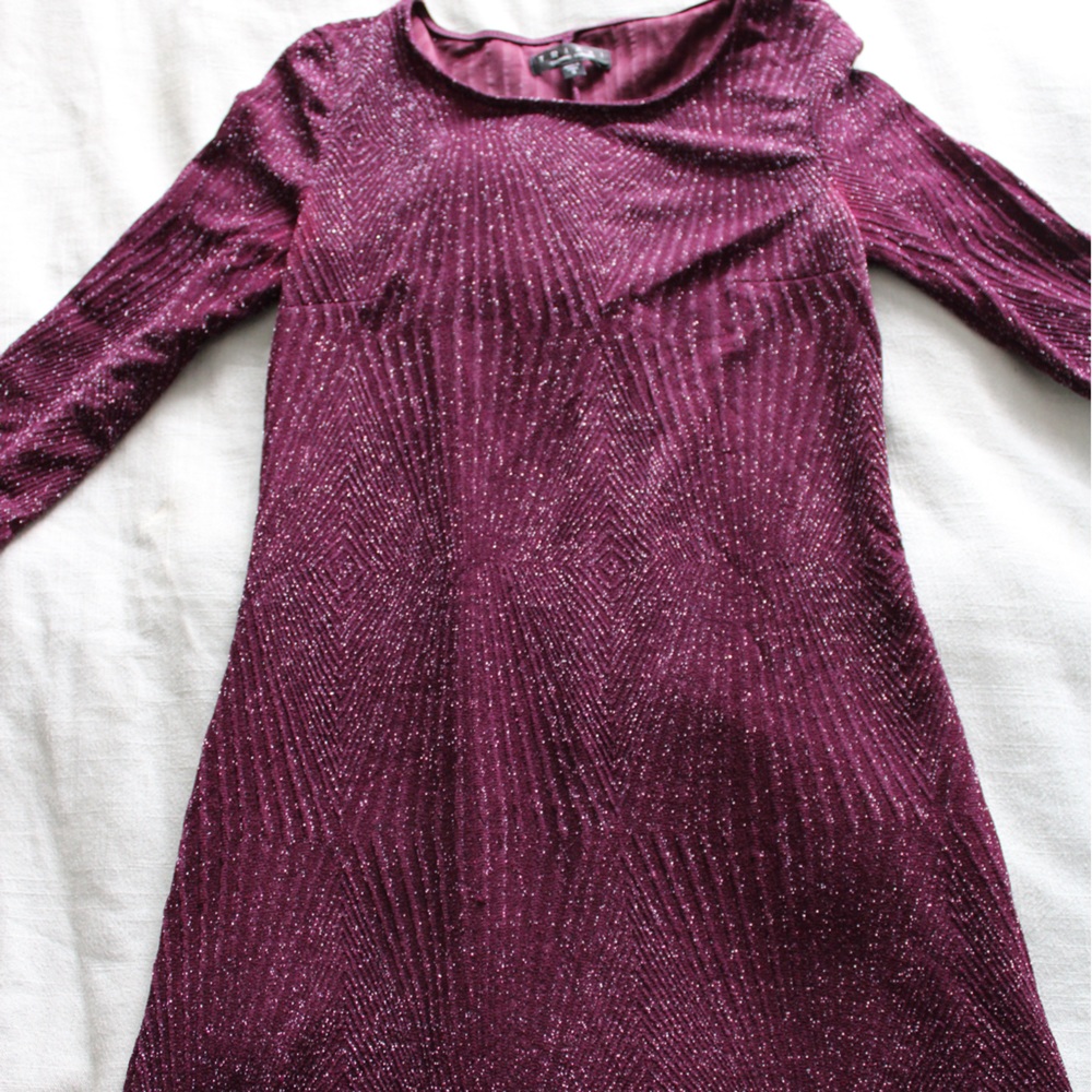 Deep Purple Sparkly Dress
